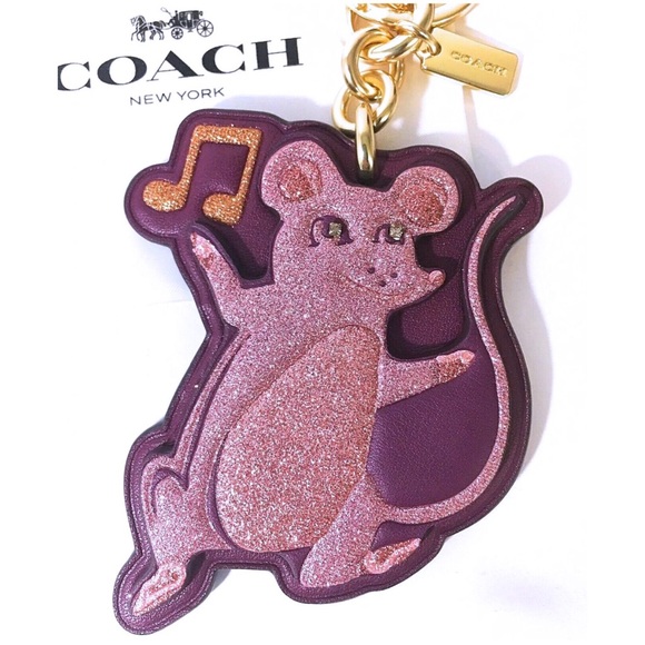 COACH Year of The Rat Keychain Bag Backpack Charm - Picture 3 of 6